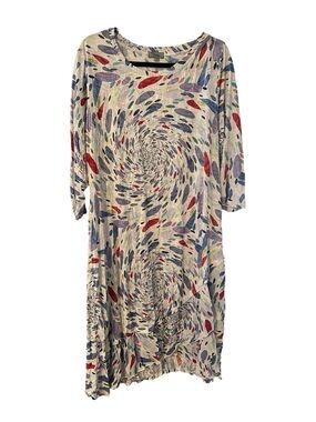 Shana Apparel Lagenlook Style Swirl Dress Size Large